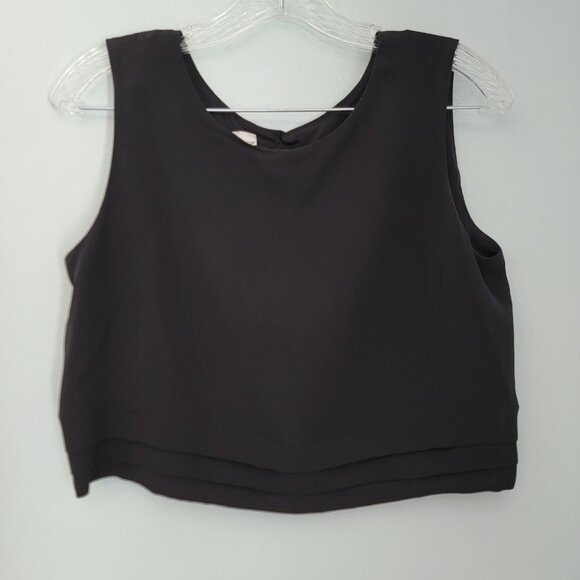 MAX MARA Pura Seda Wrap Skirt And Sleeveless Top Black 100% Silk Sz US8 2 PC Set - Picture 5 of 16